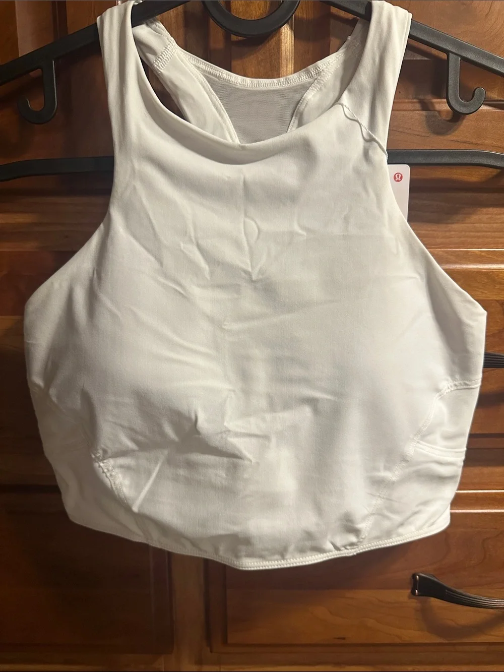 lululemon athletica White Racerback Supportive Crop Top